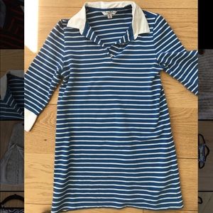 Blue and white brooks brothers polo dress